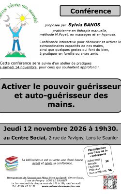 Affiche Pouvoir des mains-Sylvia Banos